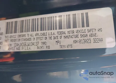 2018 Jeep Wrangler Unlimited Sport S 4X4 from USA, damaged, VIN 1C4HJXDG6JW134137